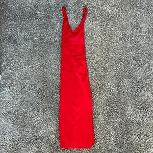 Zara red midi dress size S